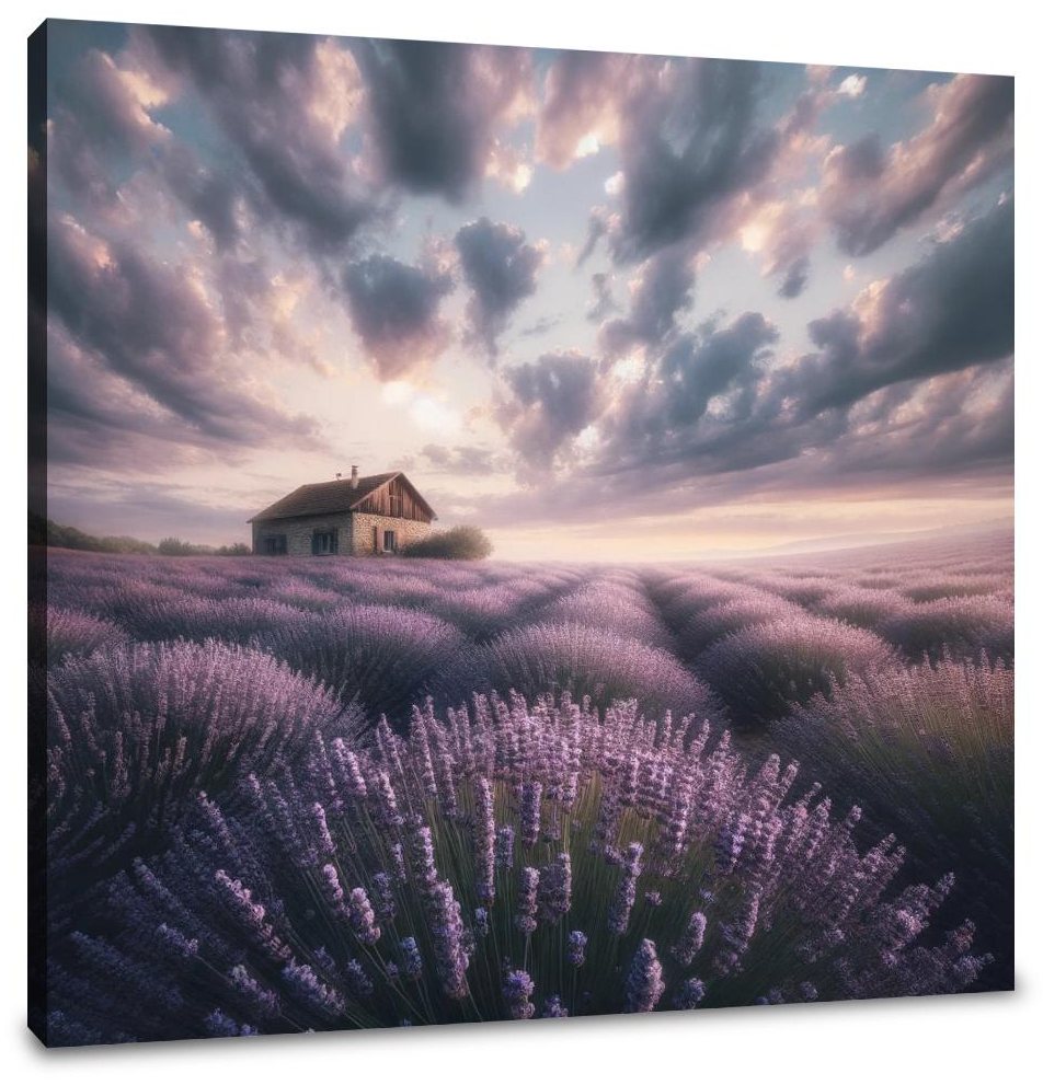 Lavender Field Serenity Canvas