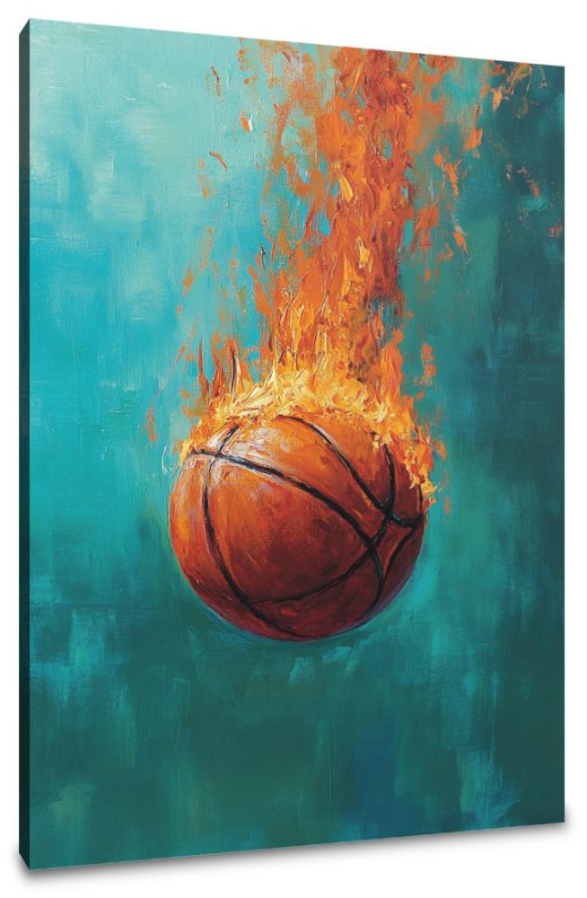 Flaming Hoop Dream Canvas
