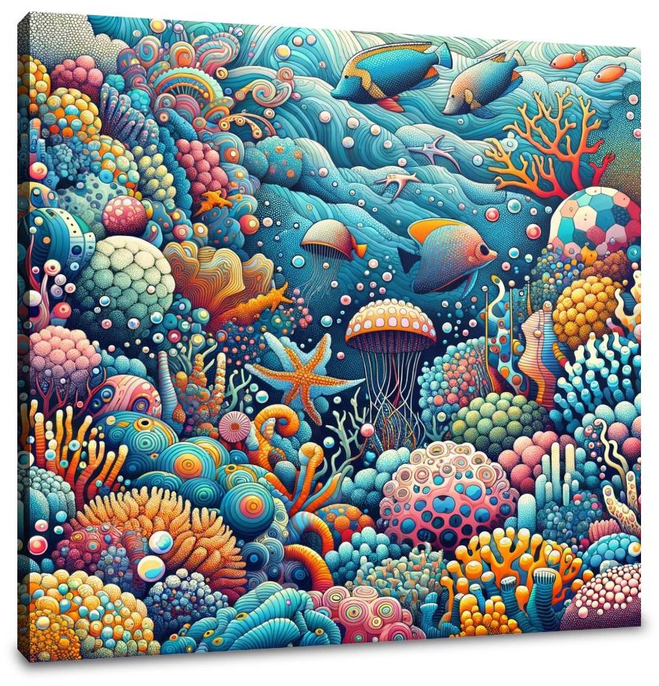 Marine Pop Fusion Canvas