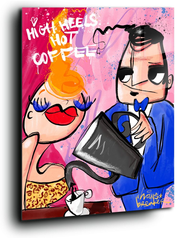 High heels hot coffee