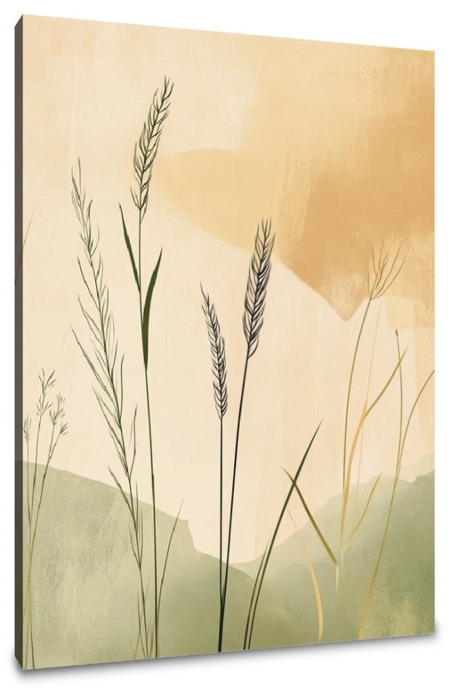 Golden Grasslands Canvas