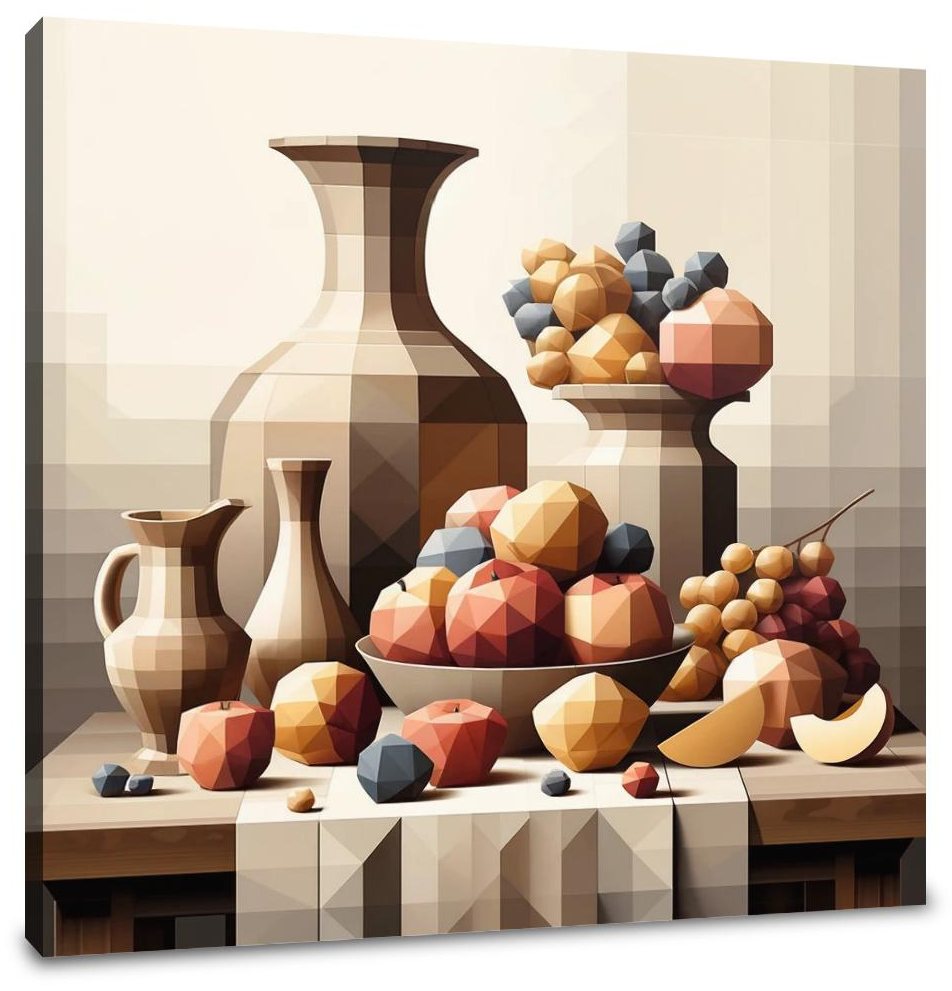 Geometric Still Life Canvas