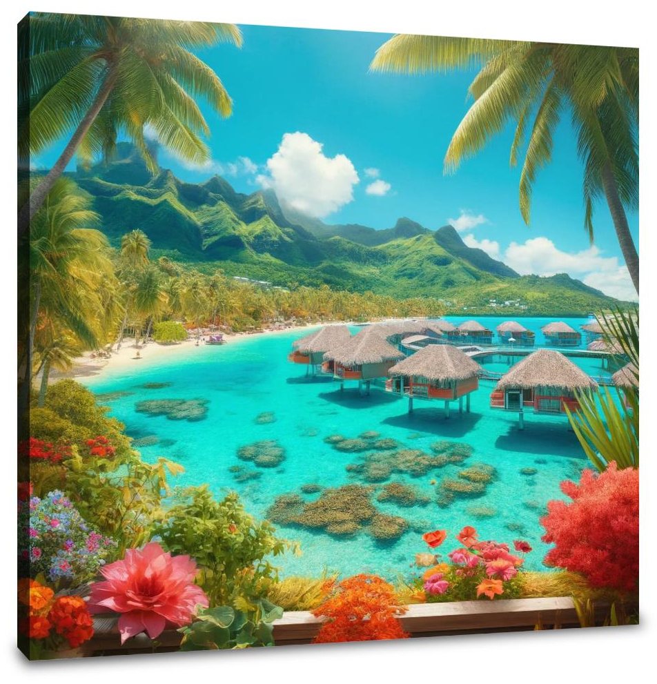 Bora Bora Paradise Canvas