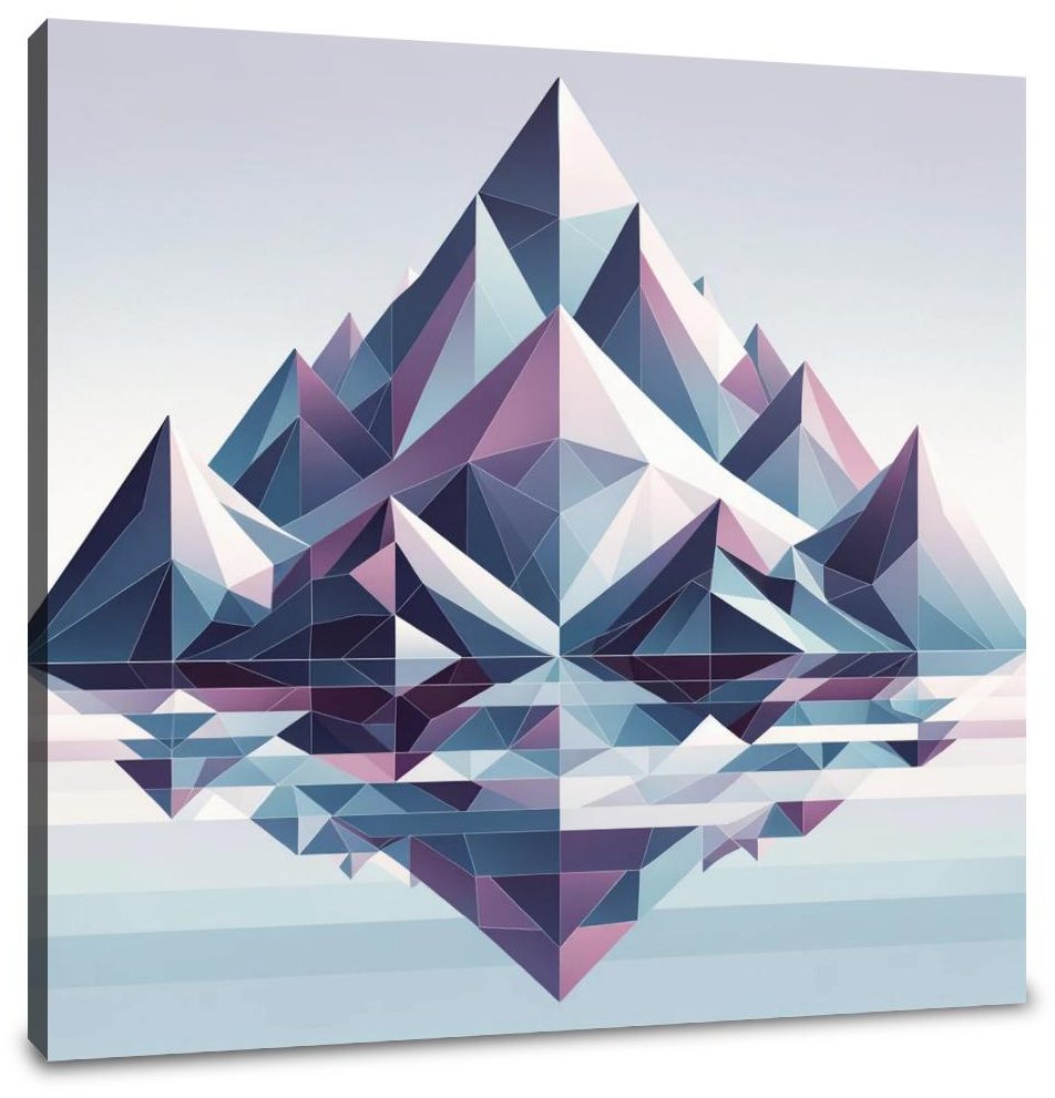 Mountain Geometry Canvas