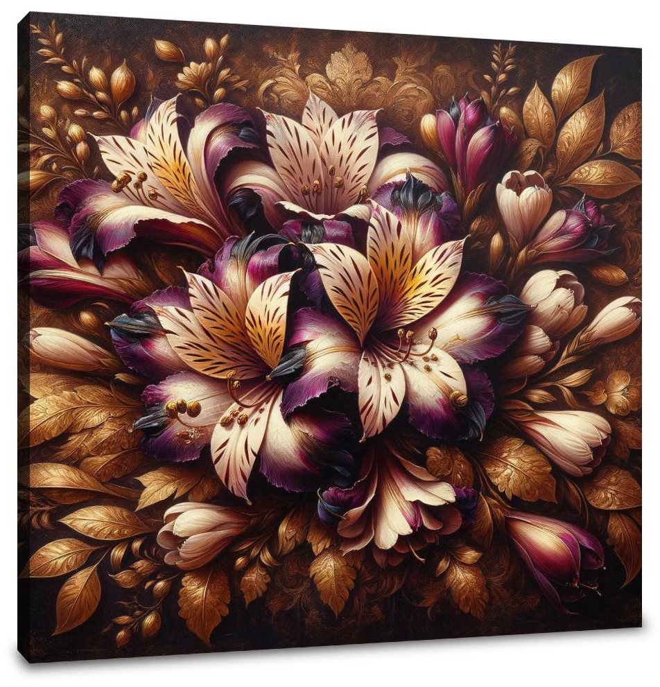 Regal Alstroemeria Canvas