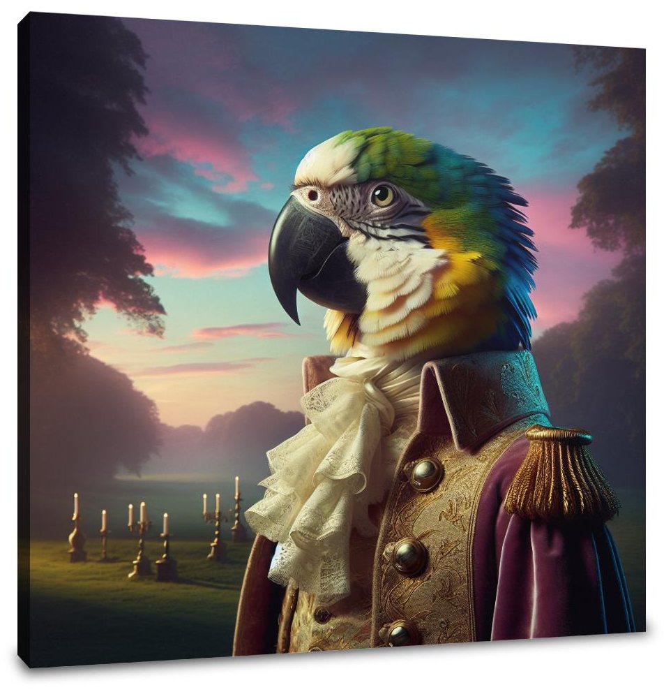 Regal Parrot Majesty Canvas