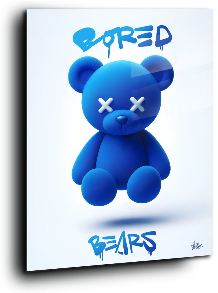 Powder Blue Bored Bear