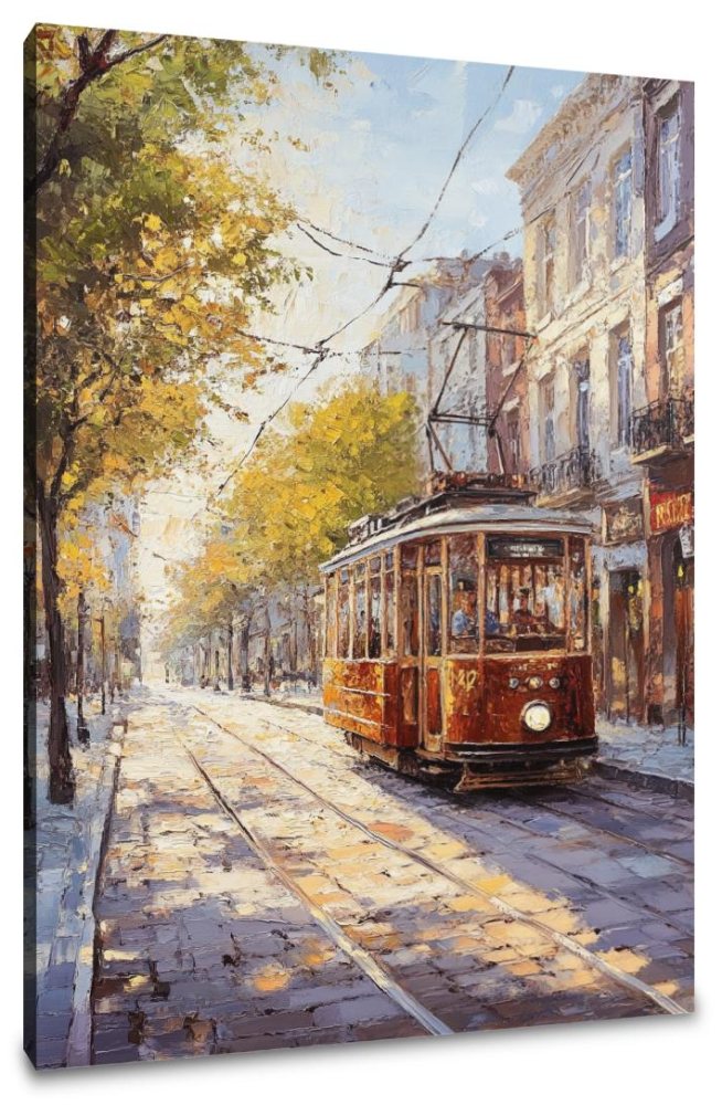 Nostalgic Tramway Canvas