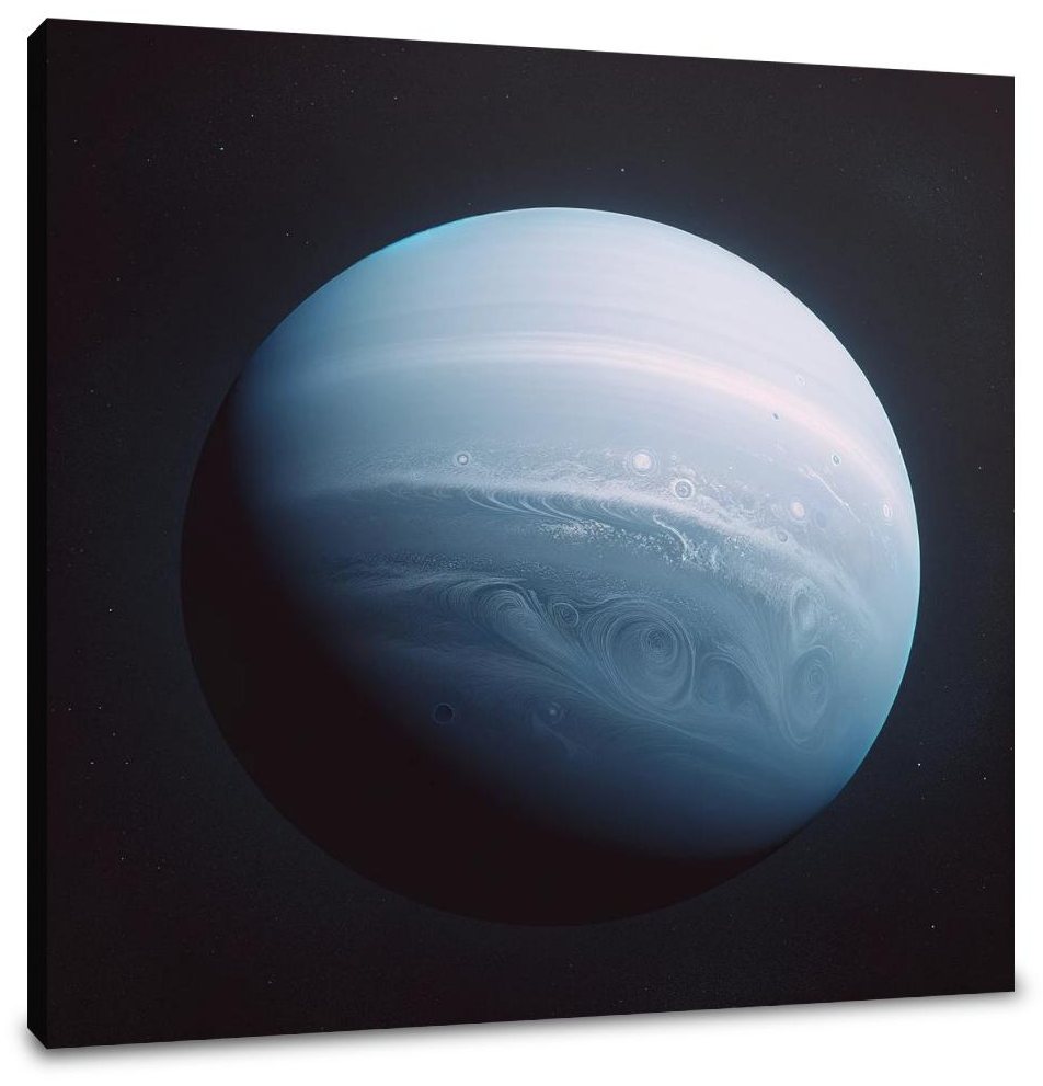Uranus' Celestial Calm Canvas