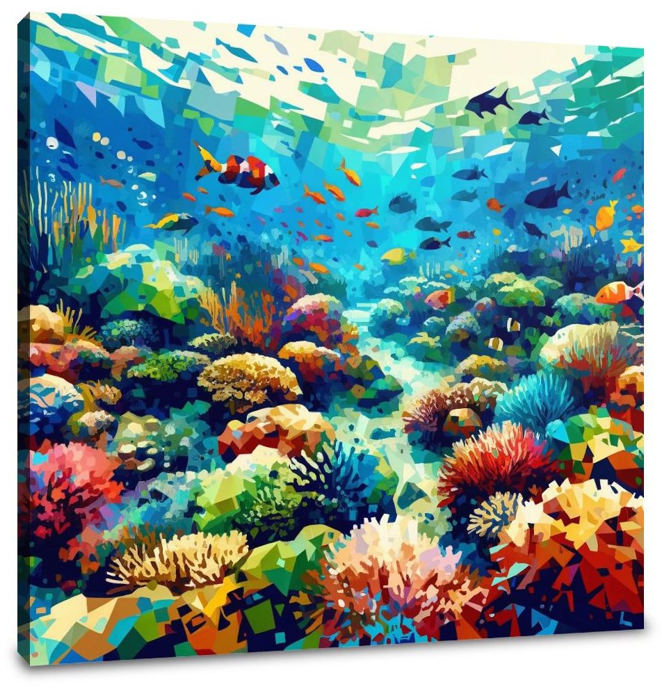 Great Barrier Reef Abstract Canvas