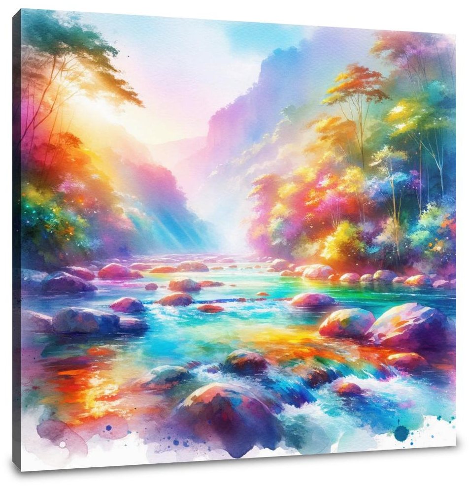 Rainbow River Canvas