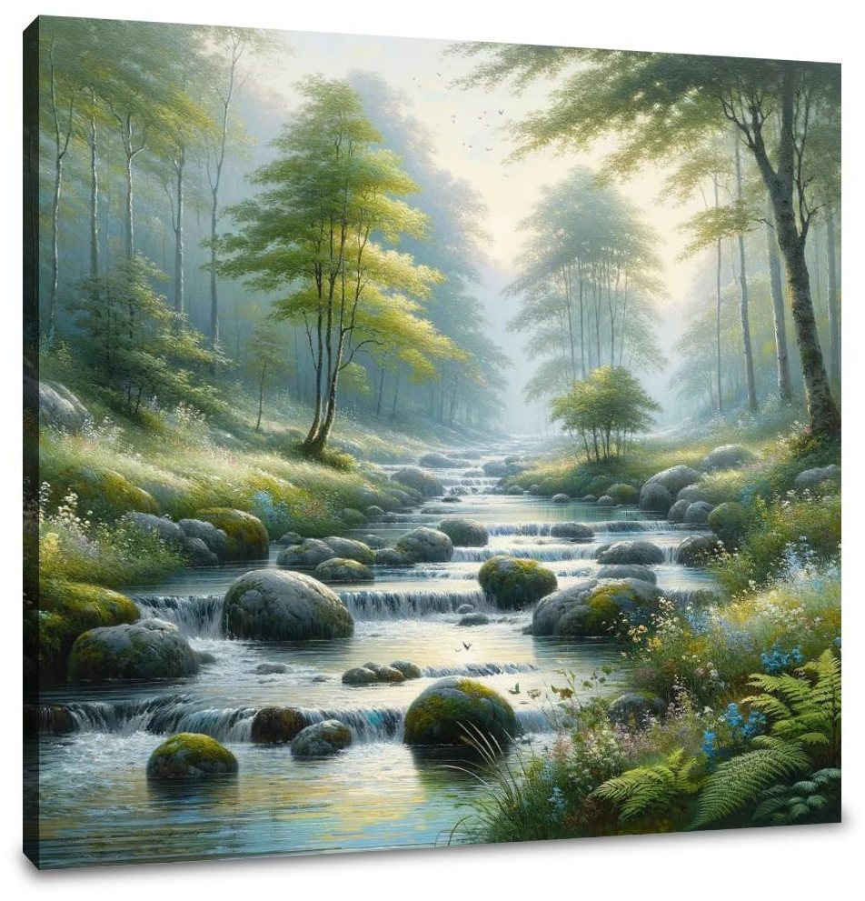Tranquil Stream Canvas