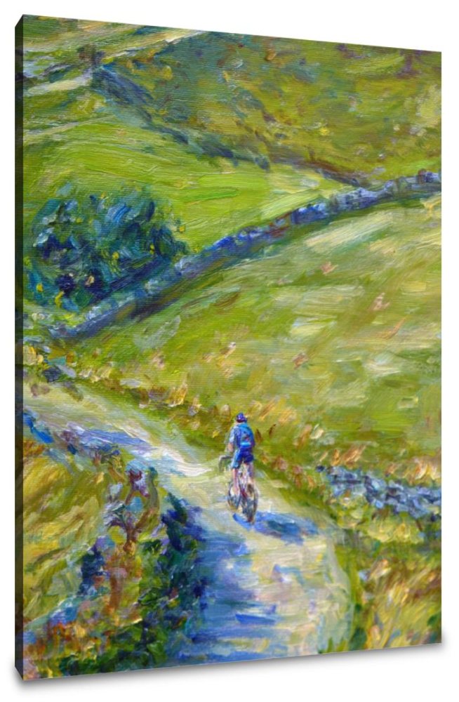 Cyclist's Journey Canvas