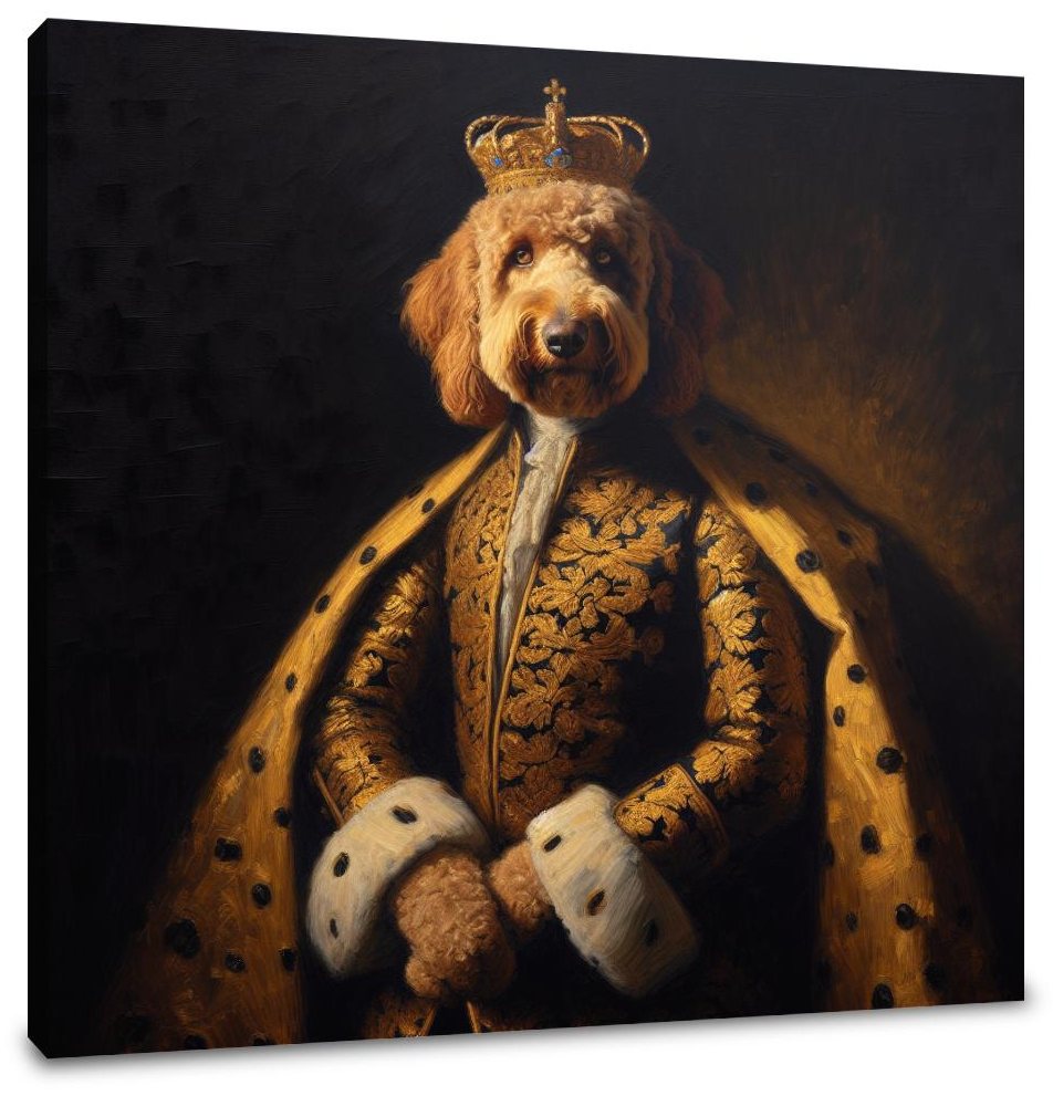 Regal Labradoodle Nostalgia Canvas