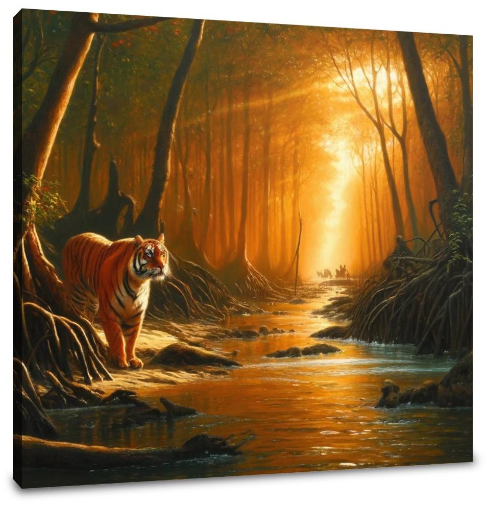 Sundarbans Tiger Majesty Canvas