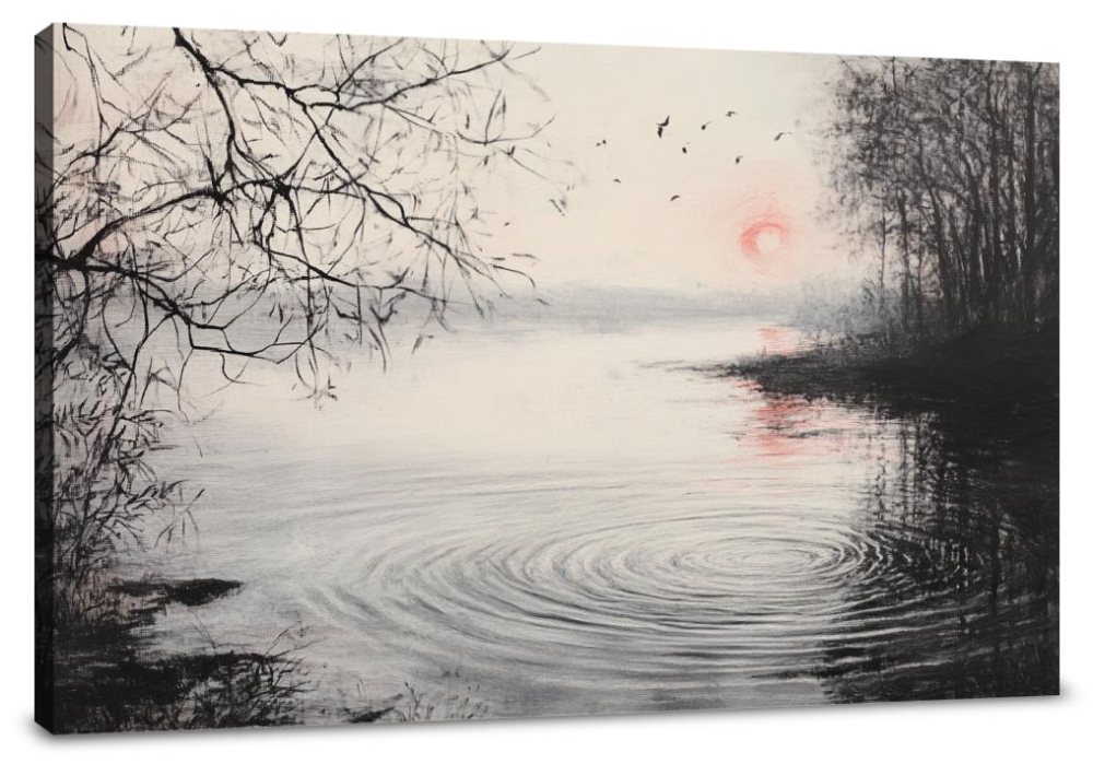 Serene Lakeside Canvas