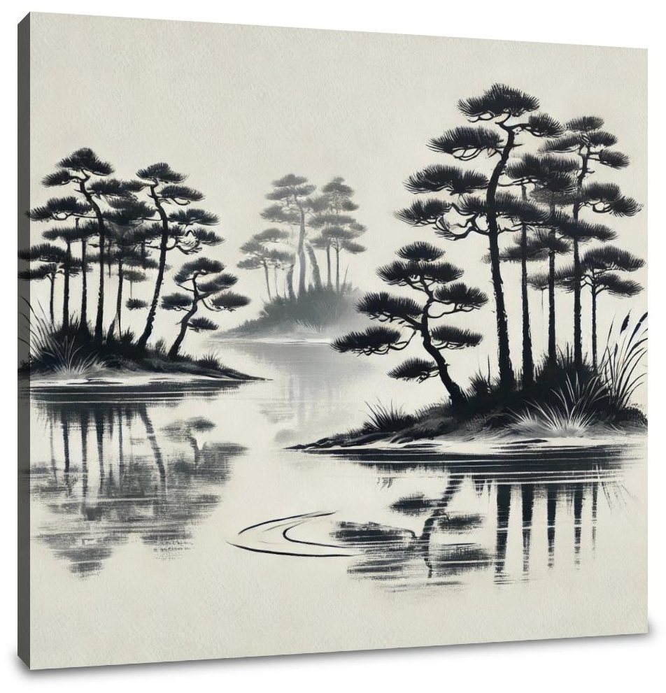 Sumi-e Tranquility Canvas