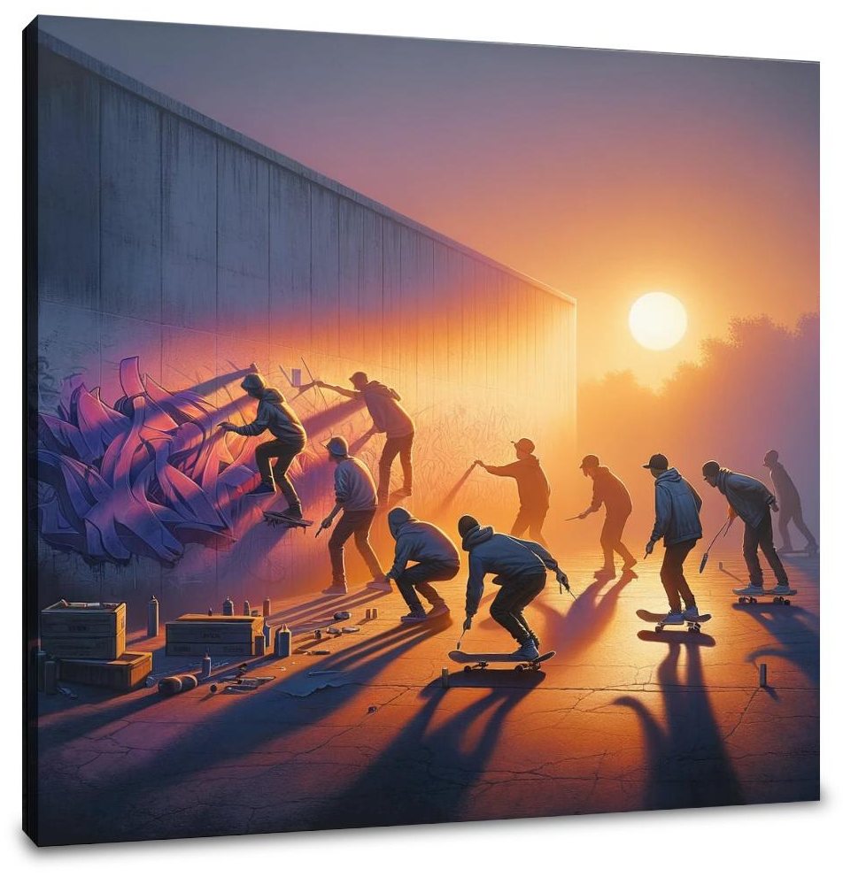Twilight Tagging Adventure Canvas