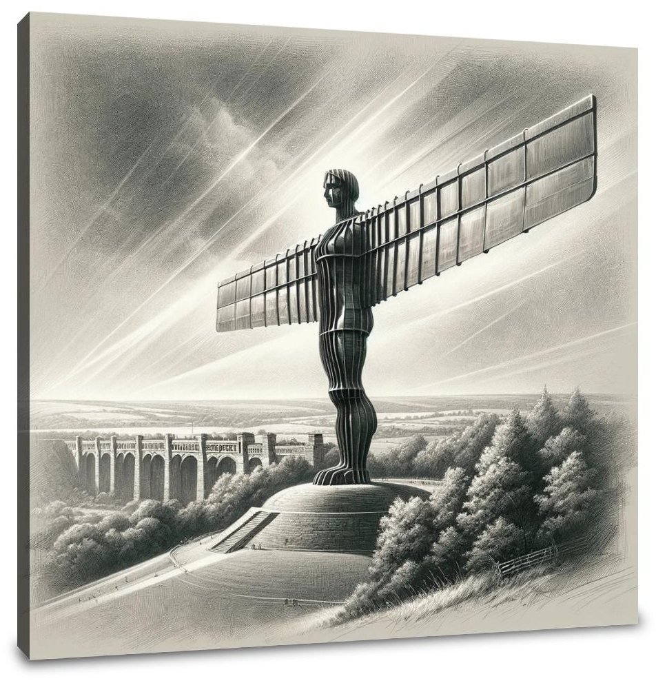 Newcastle Angel of the North Classic Vision Canvas