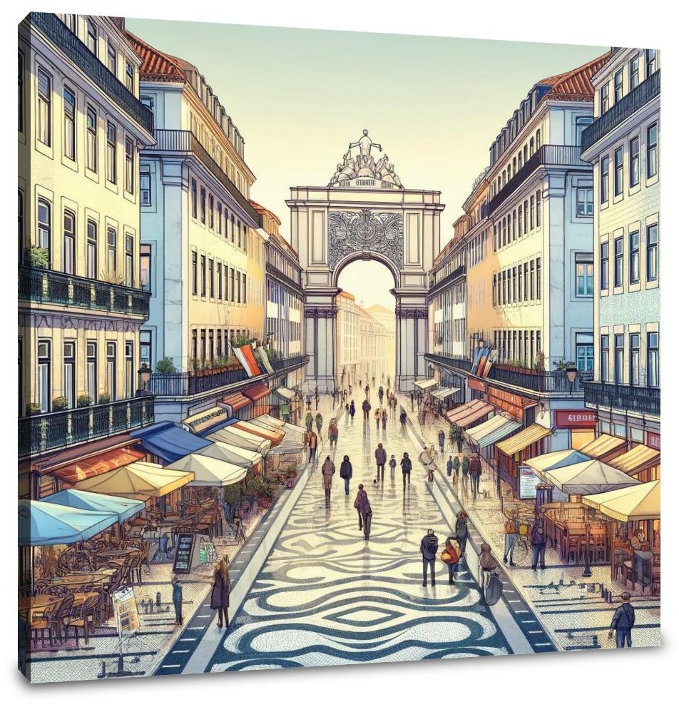 Rua Augusta Lisboa Canvas