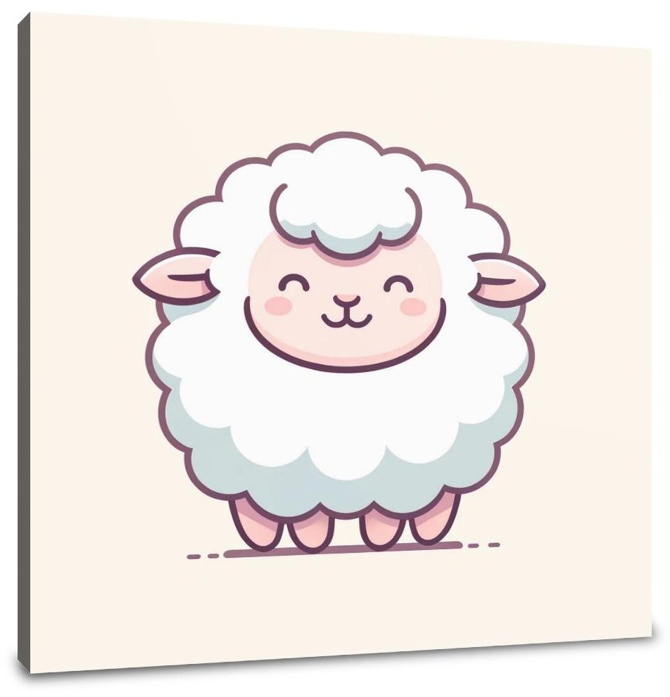 Gentle Fluff Sheep Canvas