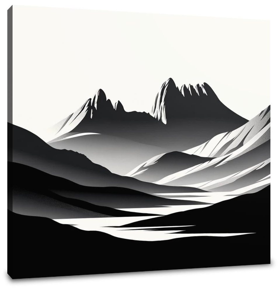 Cradle Mountain Abstract Shadows Canvas