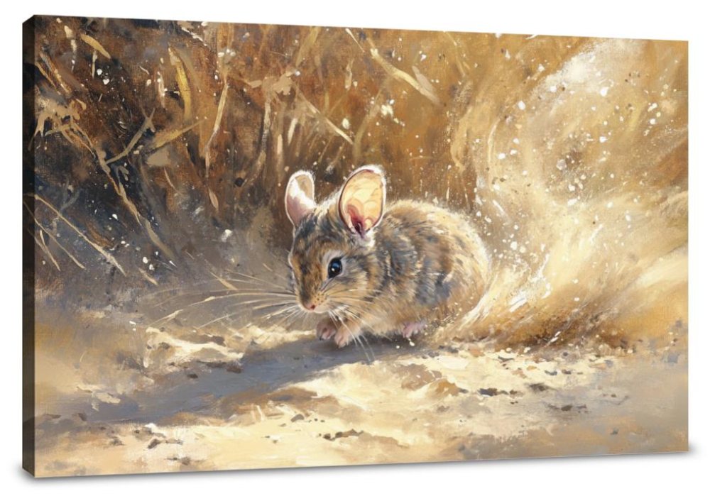 Chinchilla in Sunlit Canvas
