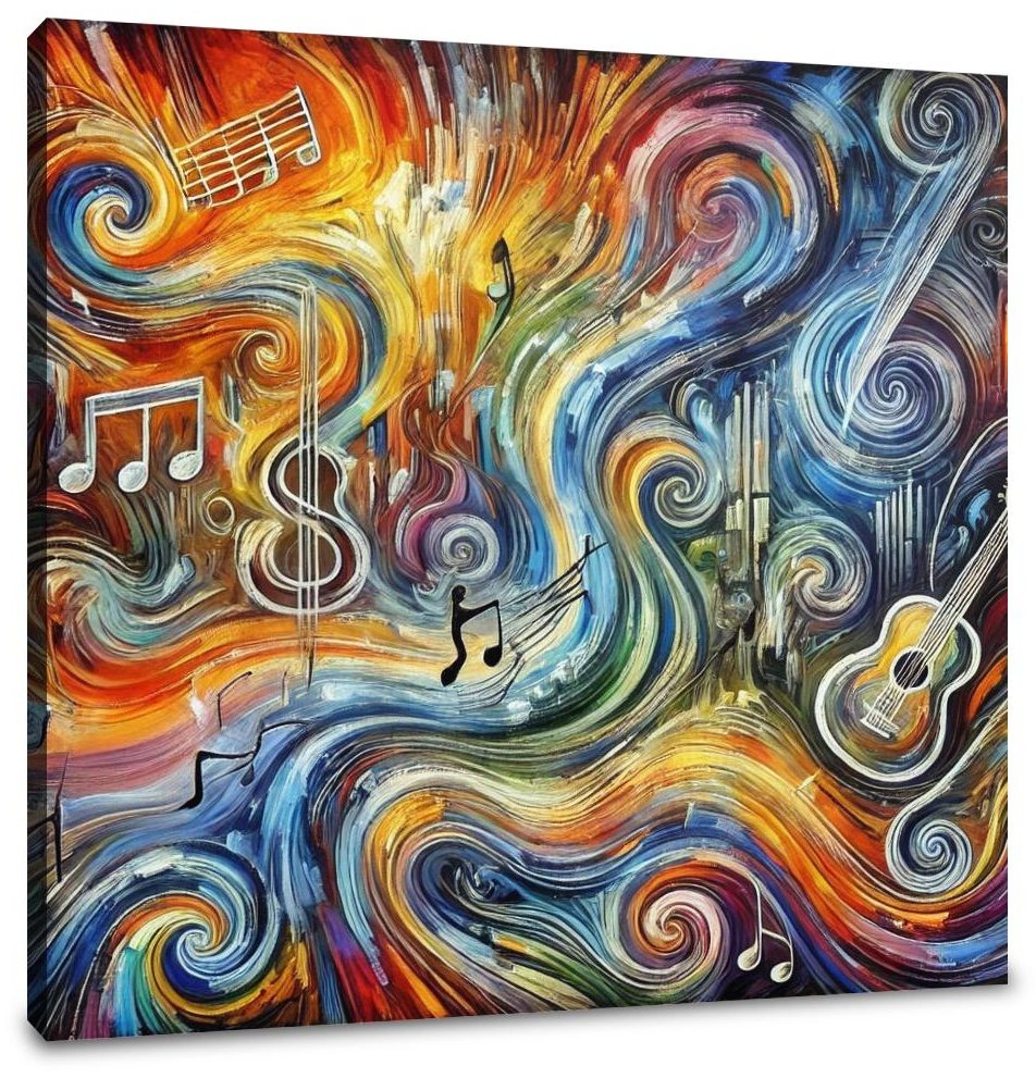 Chaotic Musical Vibrations Canvas