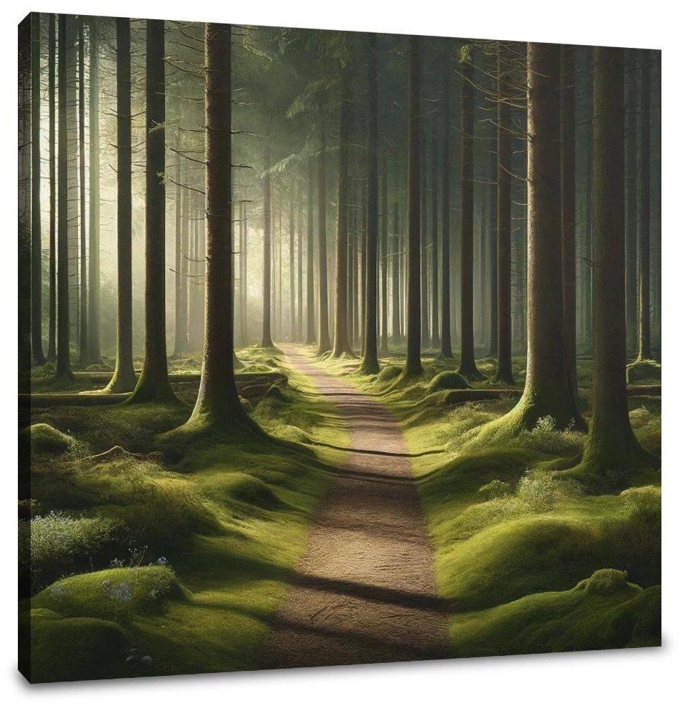 Tranquil Forest Pathway Canvas