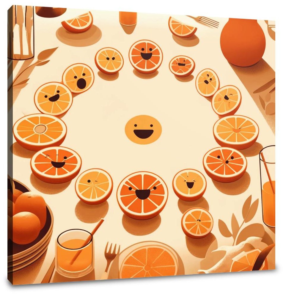 Citrus Circle Canvas