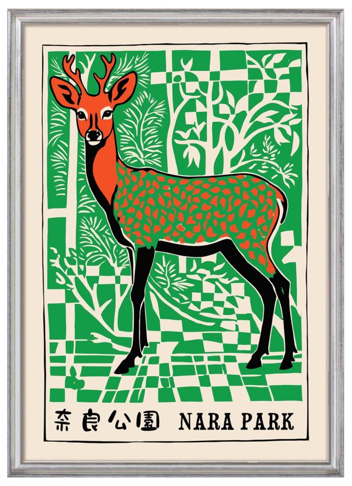 Nara Park Deer Wildlife Wall Art