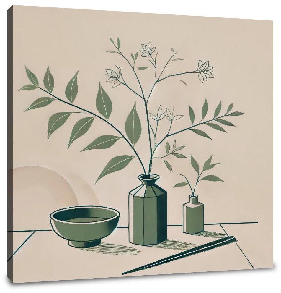 Minimalist Ikebana Canvas