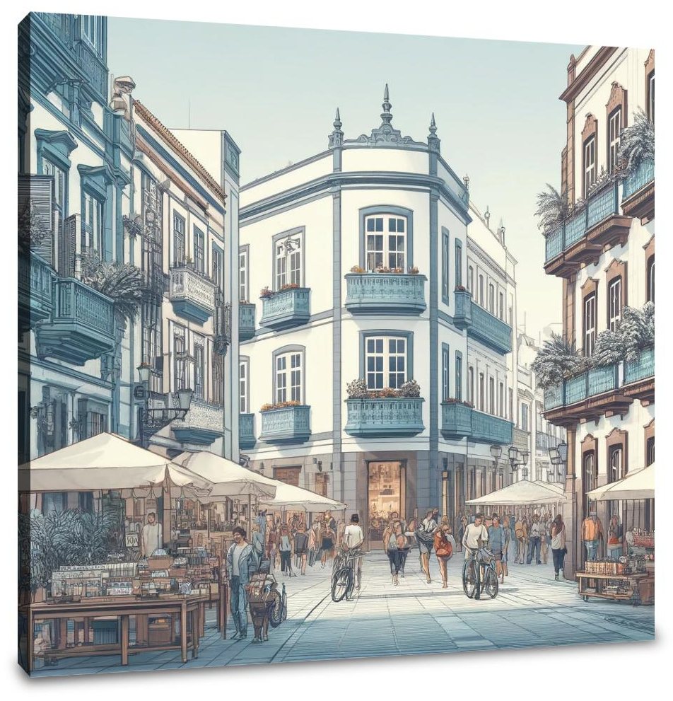 Calle Castillo Canvas