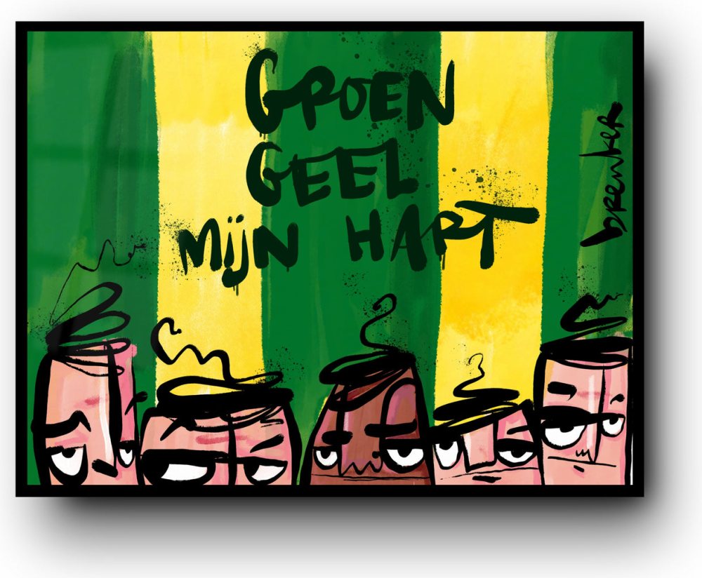Green, yellow, my heart. Ado Den Haag fans