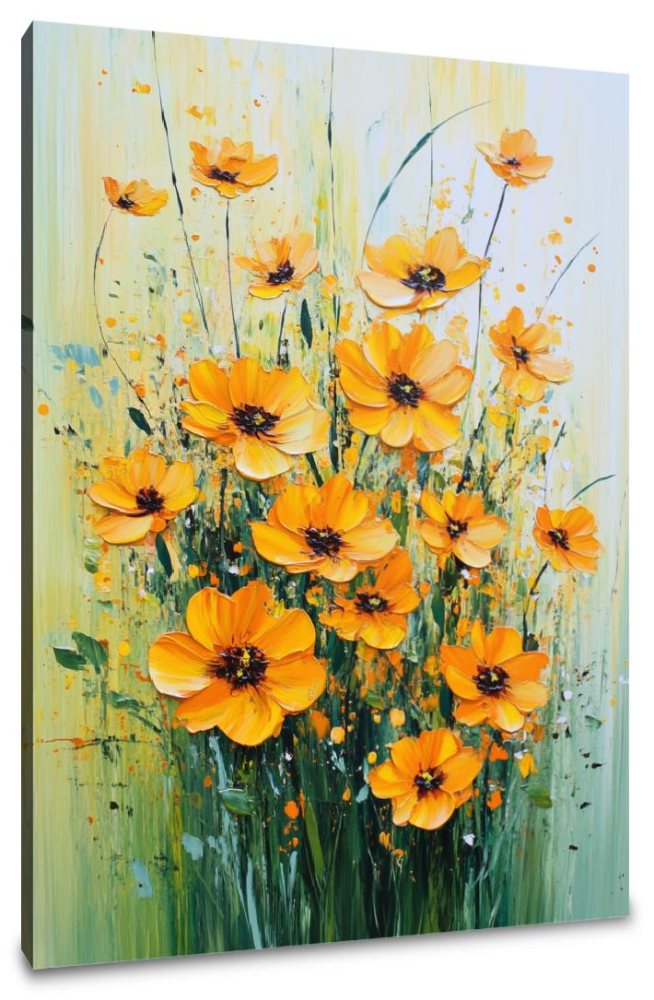 Marigold Flourish Canvas
