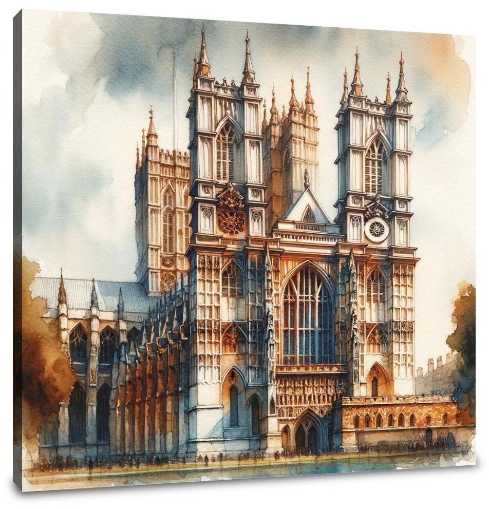 London Westminster Abbey Warmth Canvas