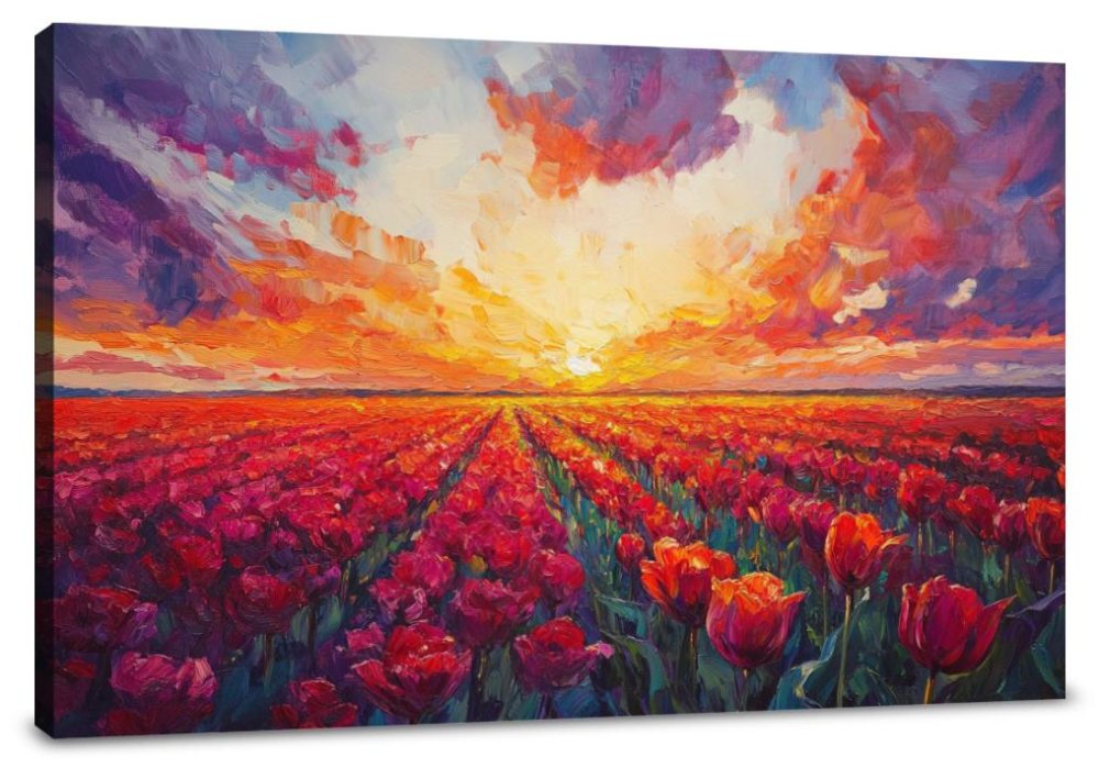 Sunset Tulip Canvas