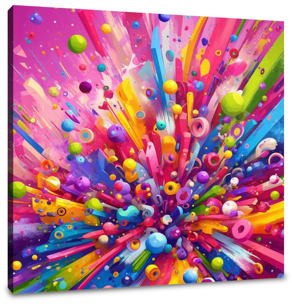 Amusement Sparked Canvas