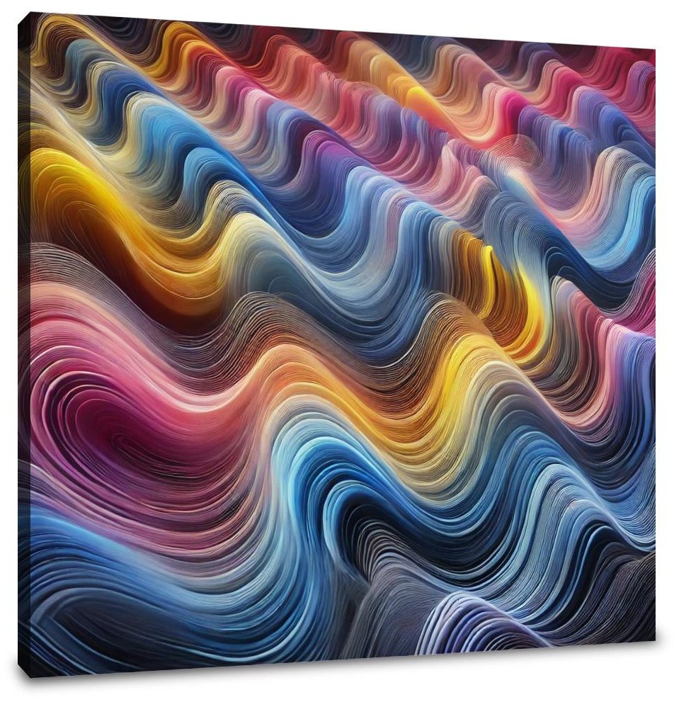 Chromatic Wave Harmony Canvas