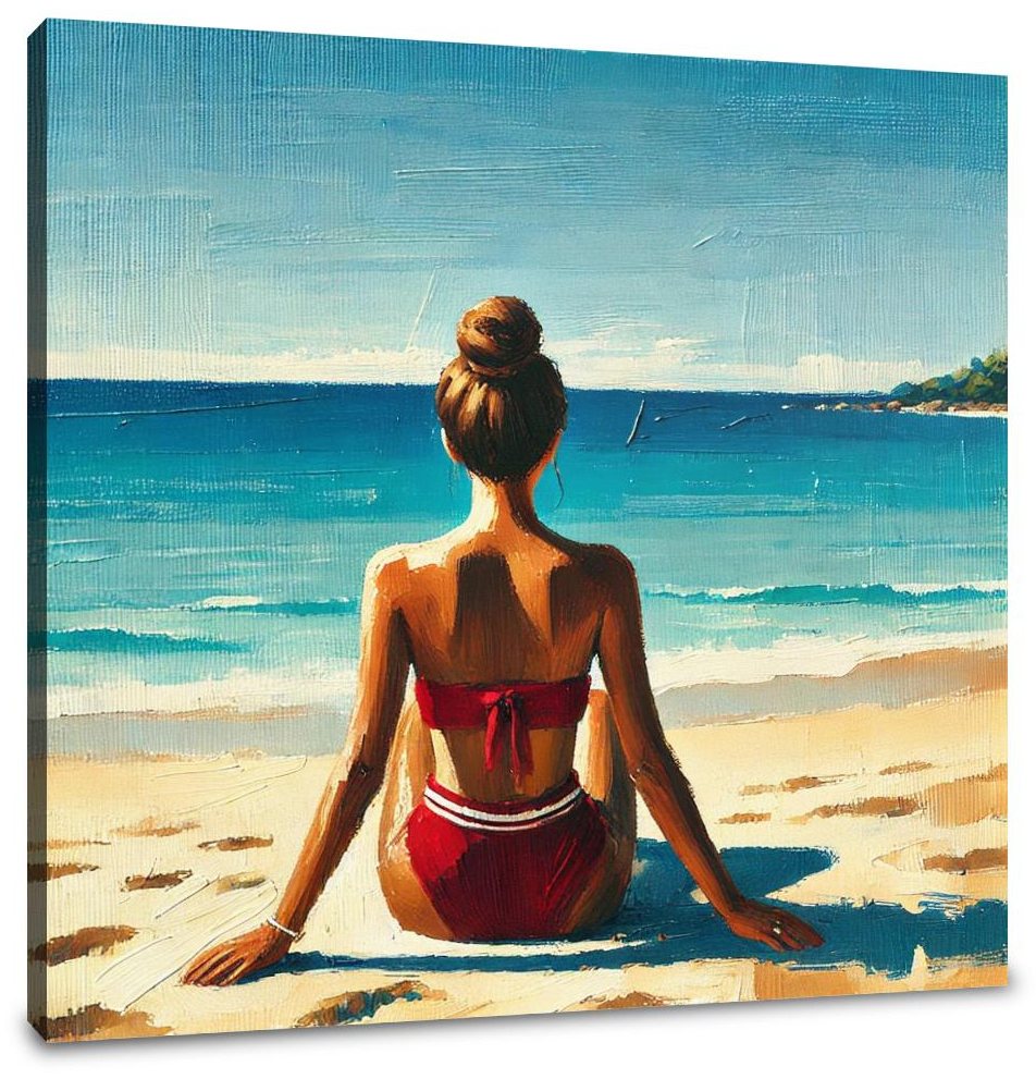 Tranquil Beach Serenity Canvas