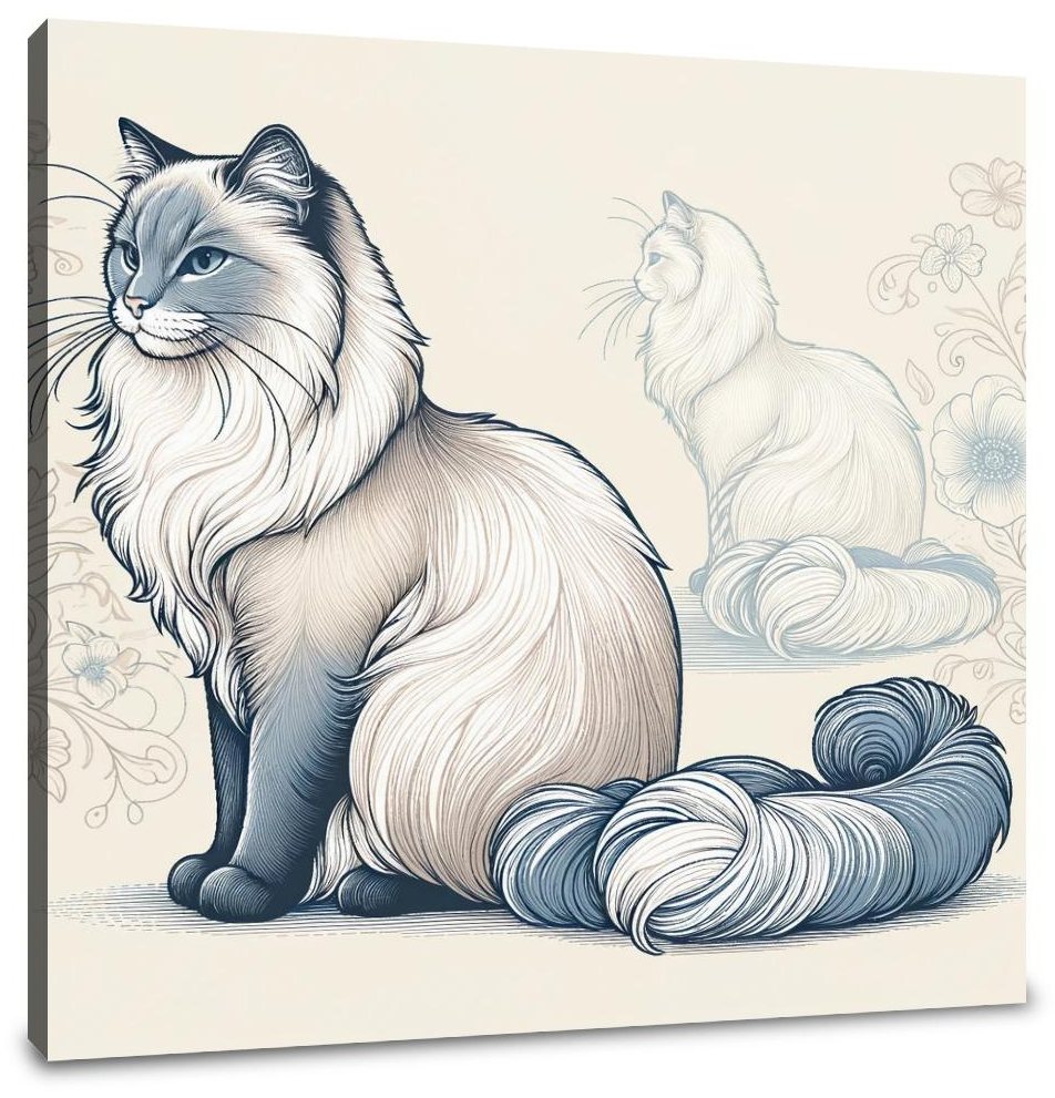 Graceful Feline Canvas