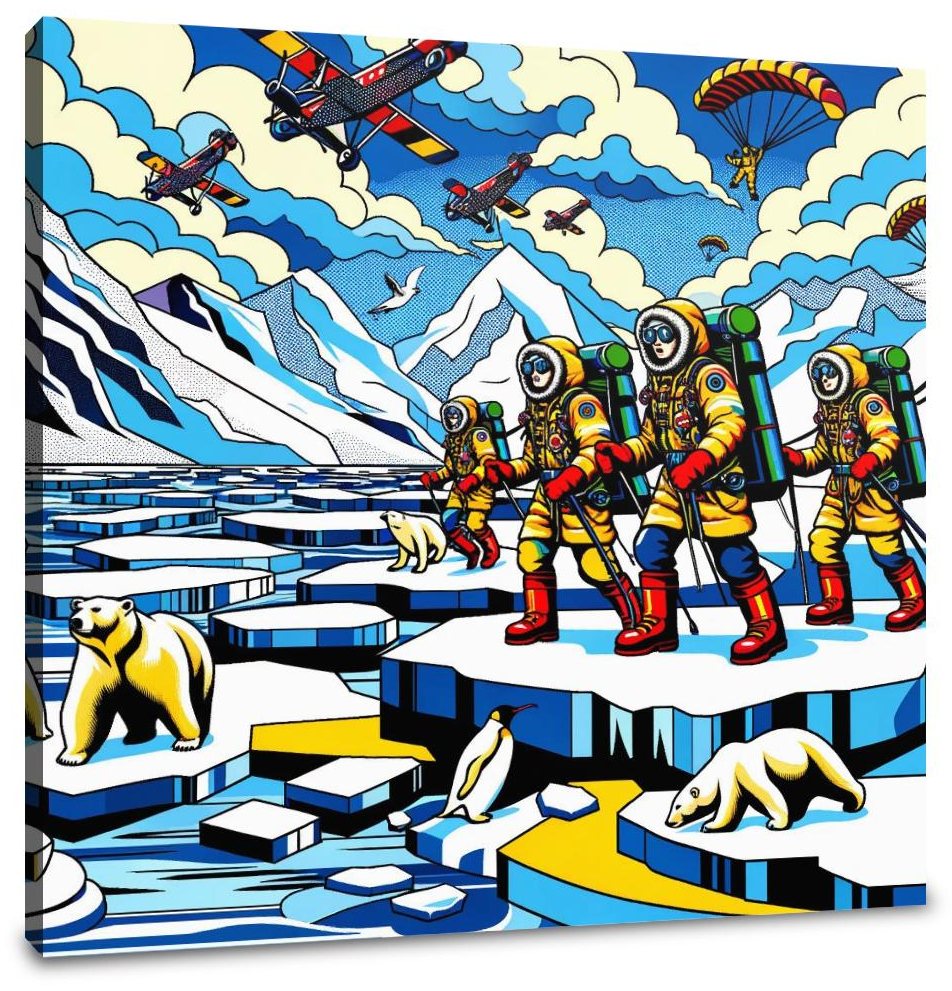 Polar Expedition Pop Canvas