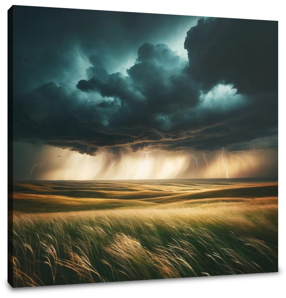 Thunderstorm Prairie Canvas