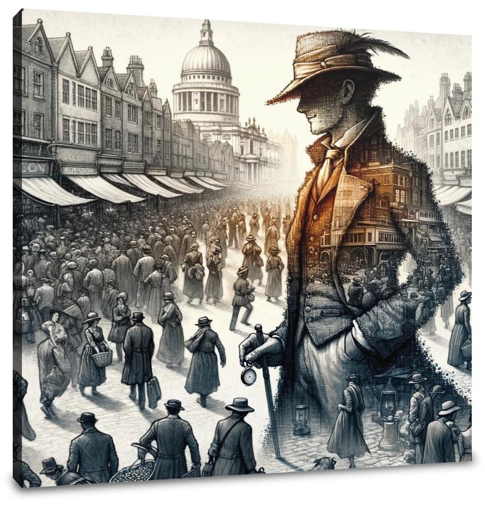 Incognito at the Market Canvas