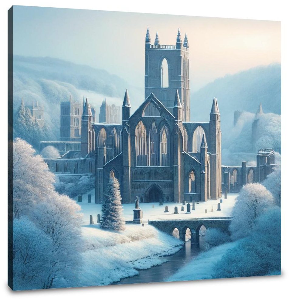 Winter at Bolton Abbey Canvas