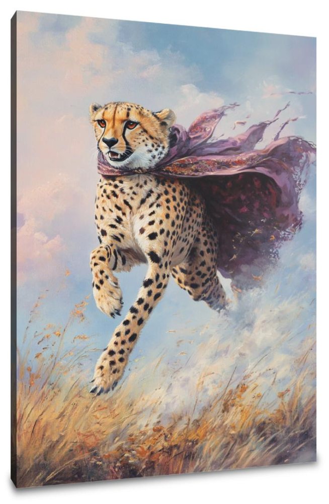 Cheetah’s Flight Canvas