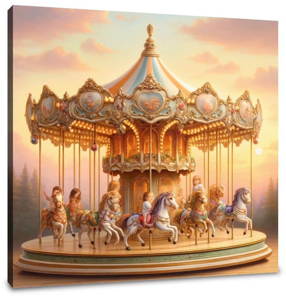 Carousel Magic Canvas