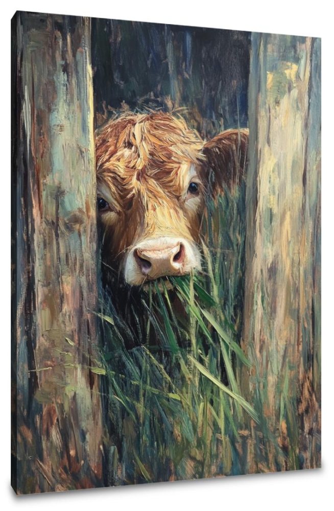 Bovine Whimsy Canvas