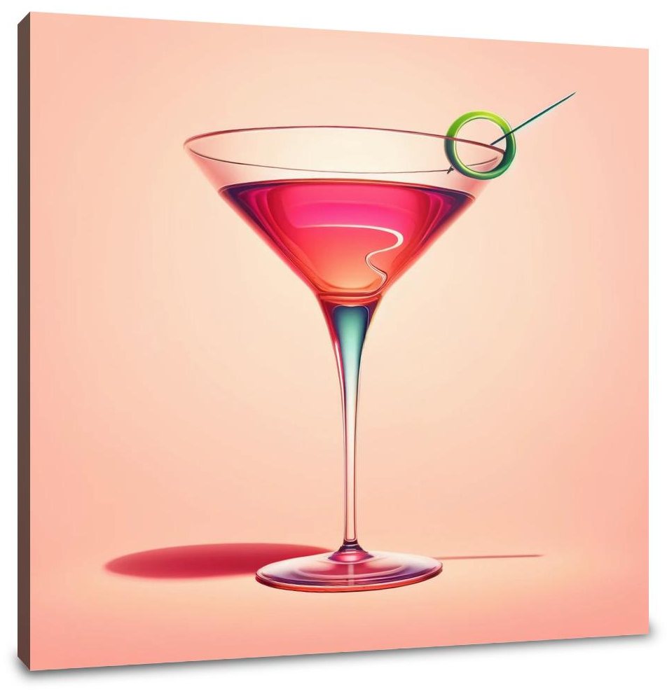 Cosmopolitan in Minimalist Style Canvas