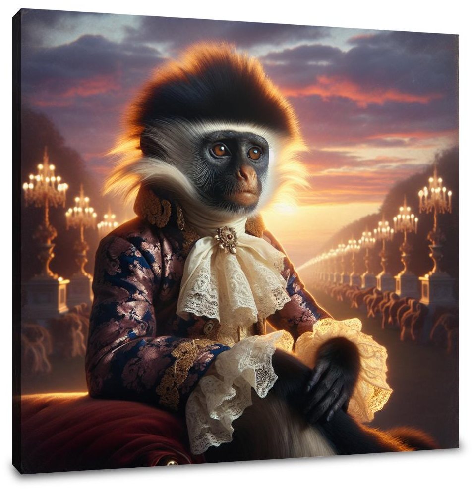 Regal Twilight Colobus Canvas